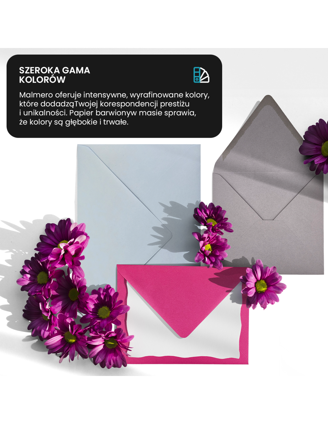 Koperta ozdobna gładka kolorowa C5 16,2x22,9 NK Malmero Bougainvillee ciemnoróżowa delta 120g Koperta ozdobna gładka kolorowa C5 16,2x22,9 NK Malmero Bougainvillee ciemnoróżowa delta 120g