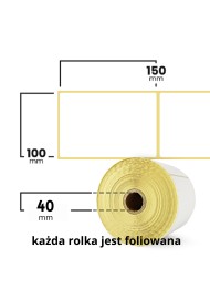Etiquettes thermiques avec perforation BASIC 100x150mm 500pcs.