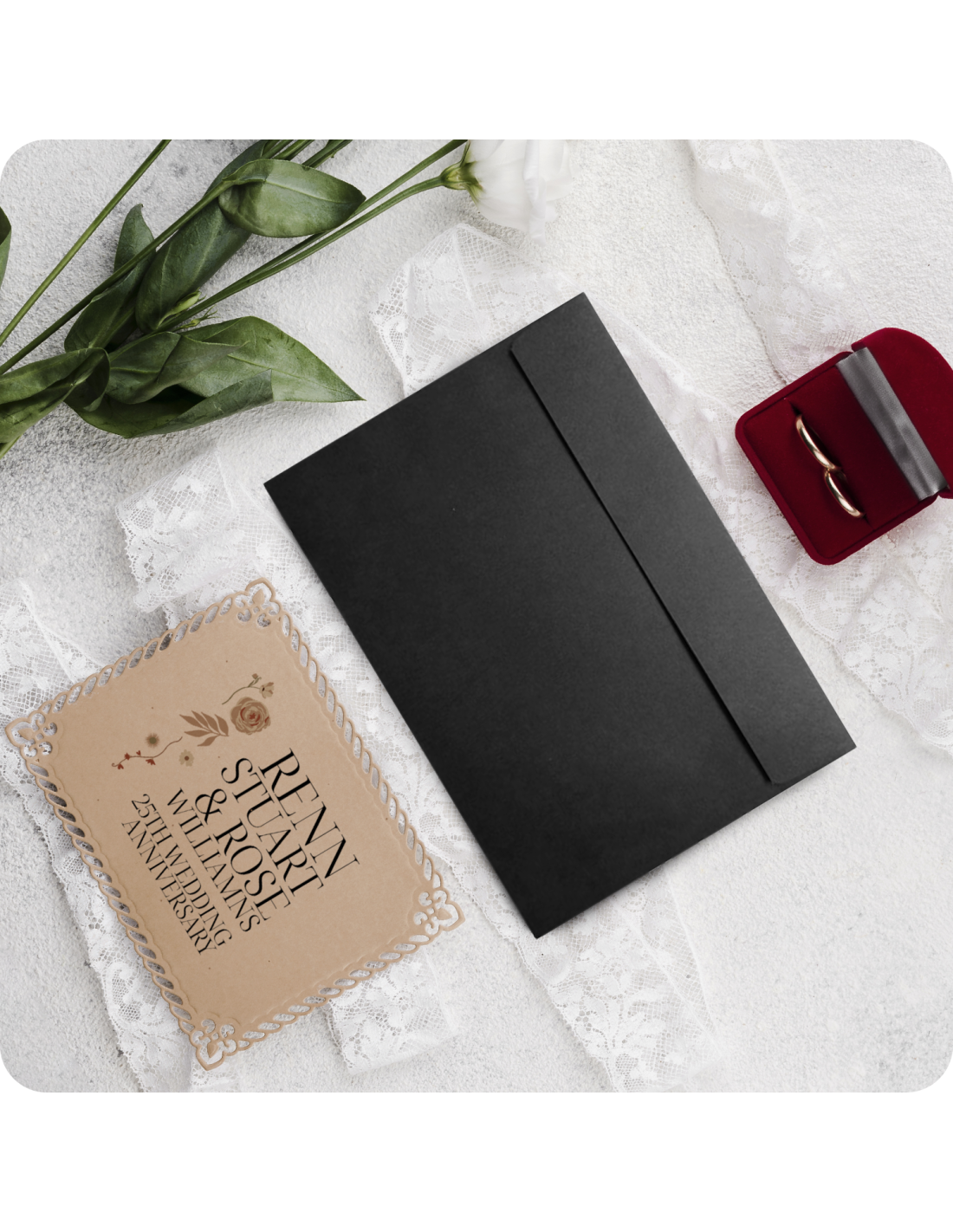 Koperta ozdobna gładka kolorowa C5 16,2x22,9 HK Design ciemna zielona 120g