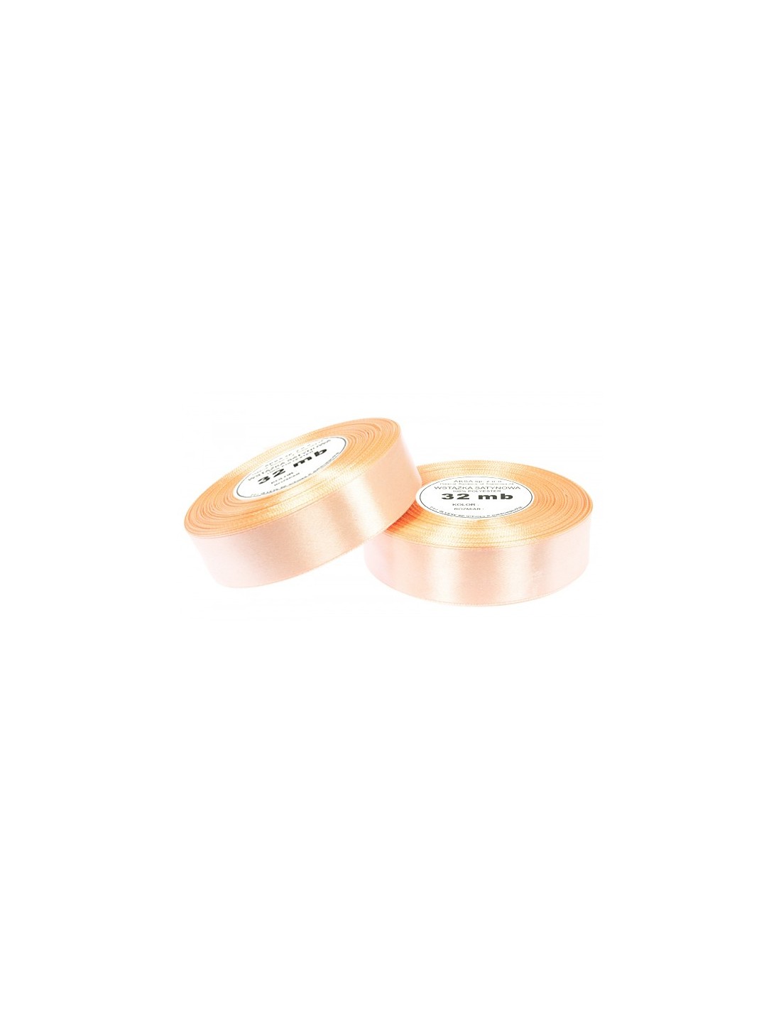 Ruban en satin amande (12mm) 32m Ruban en satin amande (12mm) 32m